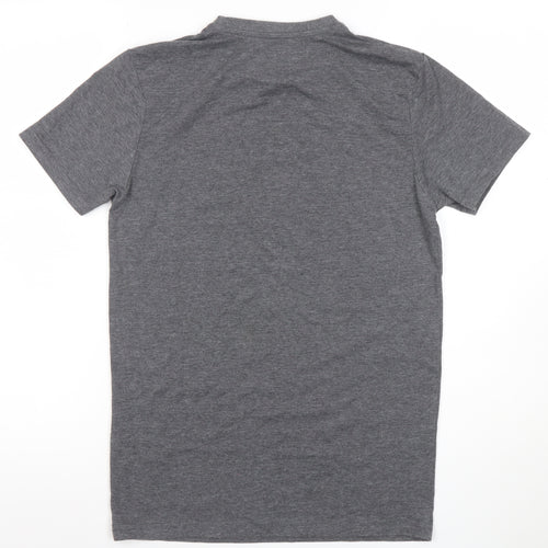 Dunnes Stores Men's Grey Slim Fit Short Sleeve T-Shirt XS