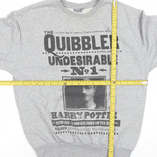 Harry Potter Women's Grey Quibbler Print Sweatshirt Size 12