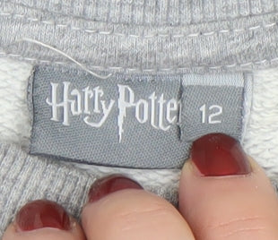 Harry Potter Women's Grey Quibbler Print Sweatshirt Size 12