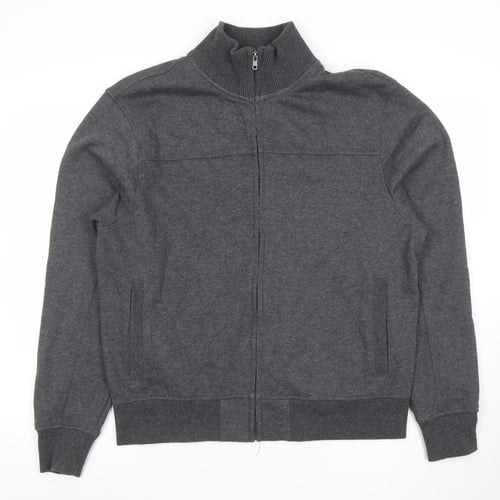 Dunnes Men’s Grey Full Zip High Neck Sweatshirt Size L