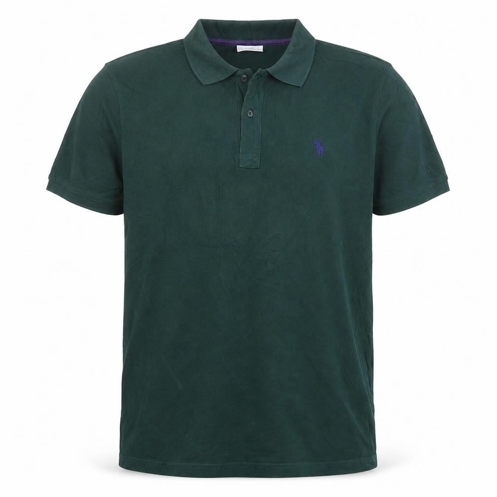 U.S. Polo Assn. Men's Green Cotton Polo Shirt Size L Short Sleeve