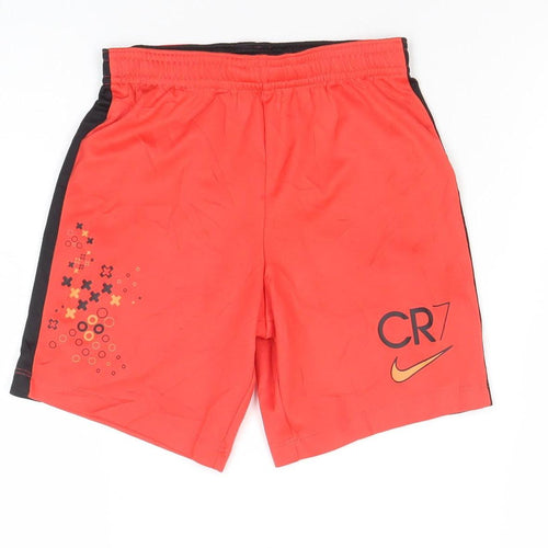 Nike Boys Red Dri-FIT Athletic Football Shorts XS 122-128 cm