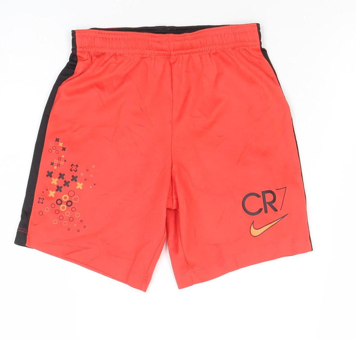 Nike Boys Red Dri-FIT Athletic Football Shorts XS 122-128 cm