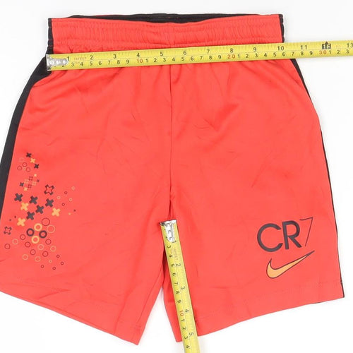 Nike Boys Red Dri-FIT Athletic Football Shorts XS 122-128 cm