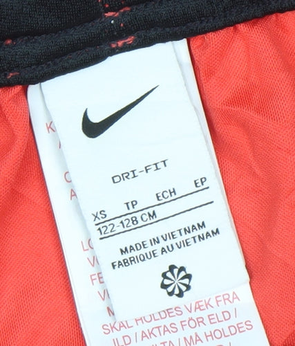 Nike Boys Red Dri-FIT Athletic Football Shorts XS 122-128 cm
