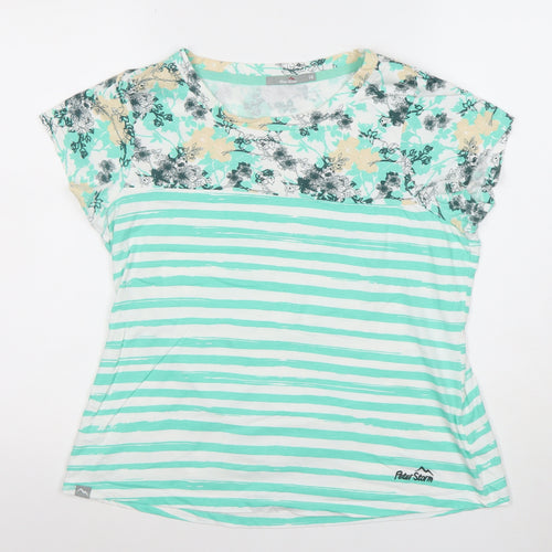 Peter Storm Womens Multicoloured Size 14 Cotton Short Sleeve T-Shirt