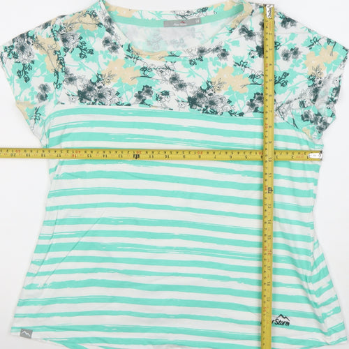 Peter Storm Womens Multicoloured Size 14 Cotton Short Sleeve T-Shirt