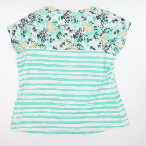 Peter Storm Womens Multicoloured Size 14 Cotton Short Sleeve T-Shirt