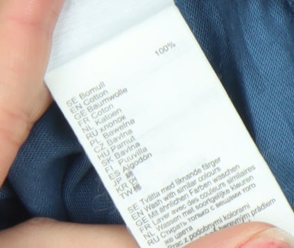 Fjällräven Men's Blue Cotton Graphic Outdoor T-Shirt Size L