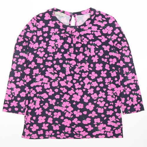 Hobbs Women’s Multicoloured Floral Long Sleeve Tunic Blouse Size S