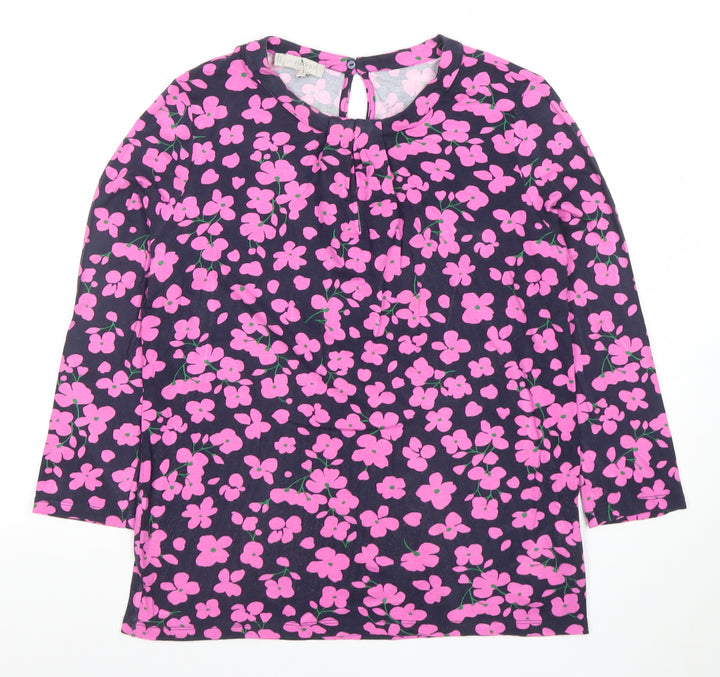 Hobbs Women’s Multicoloured Floral Long Sleeve Tunic Blouse Size S