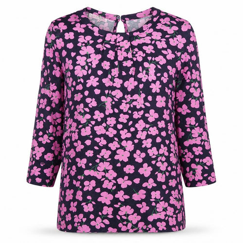 Hobbs Women’s Multicoloured Floral Long Sleeve Tunic Blouse Size S