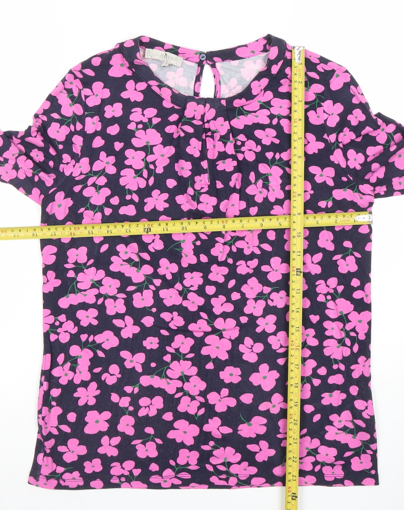Hobbs Women’s Multicoloured Floral Long Sleeve Tunic Blouse Size S