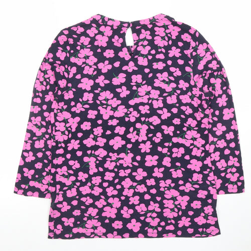 Hobbs Women’s Multicoloured Floral Long Sleeve Tunic Blouse Size S