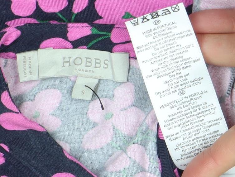 Hobbs Women’s Multicoloured Floral Long Sleeve Tunic Blouse Size S