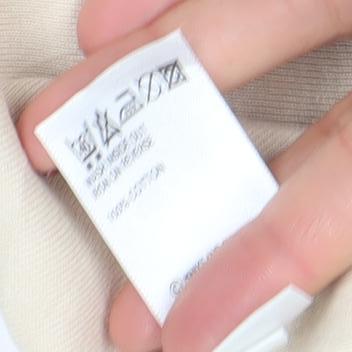 Marks and Spencer Women Beige V-Neck Embroidered Cotton T-Shirt Size 20