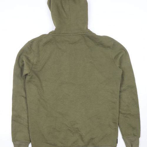 Gym King Men's Green Full Zip Hoodie Size S Logo Hooded Sweatshirt