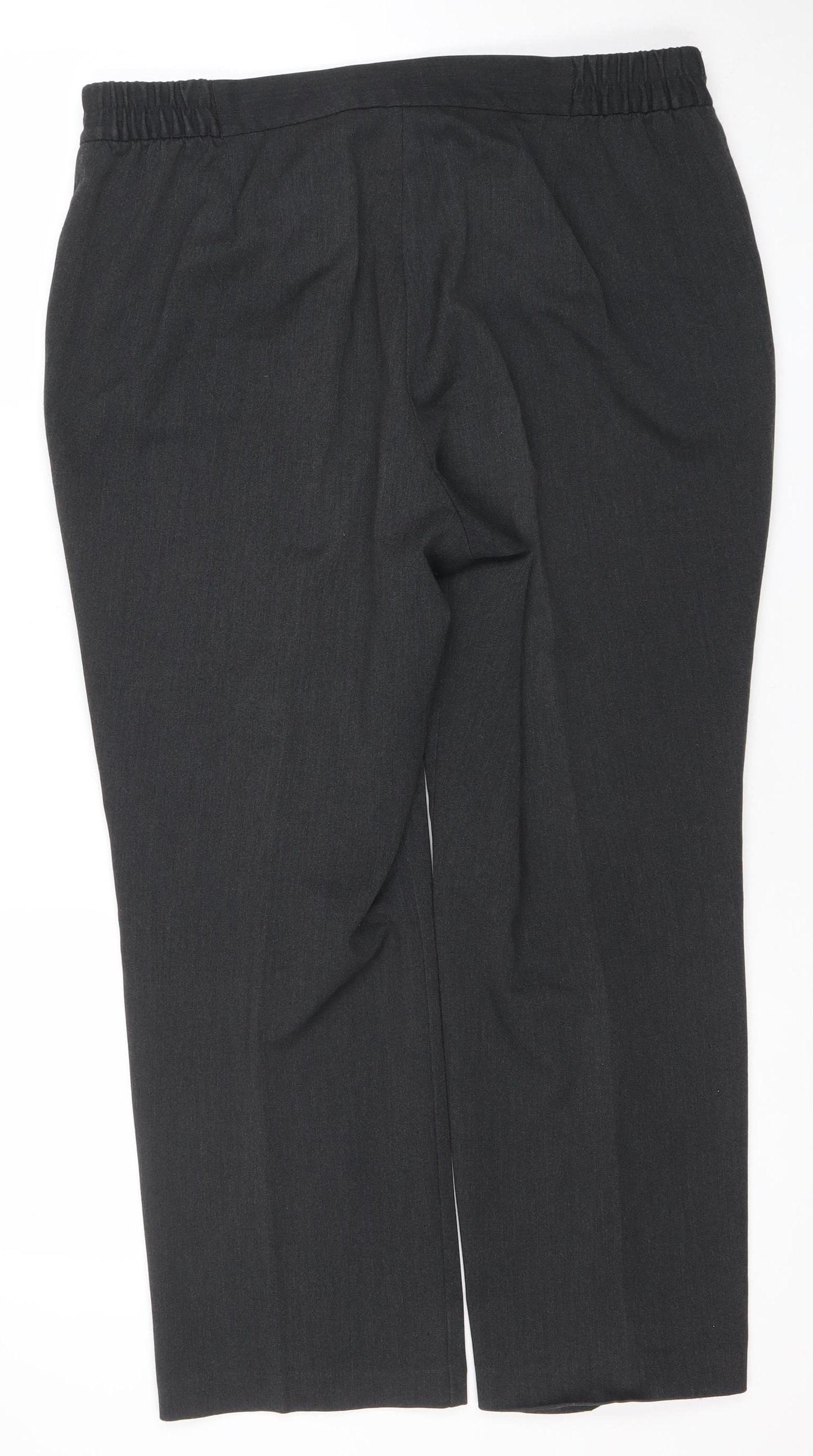 Marks and Spencer Women’s Grey Dress Pants Size 14 Short Straight Leg
