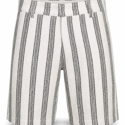 Denim Co. Men's White Striped Bermuda Relaxed Shorts Size S