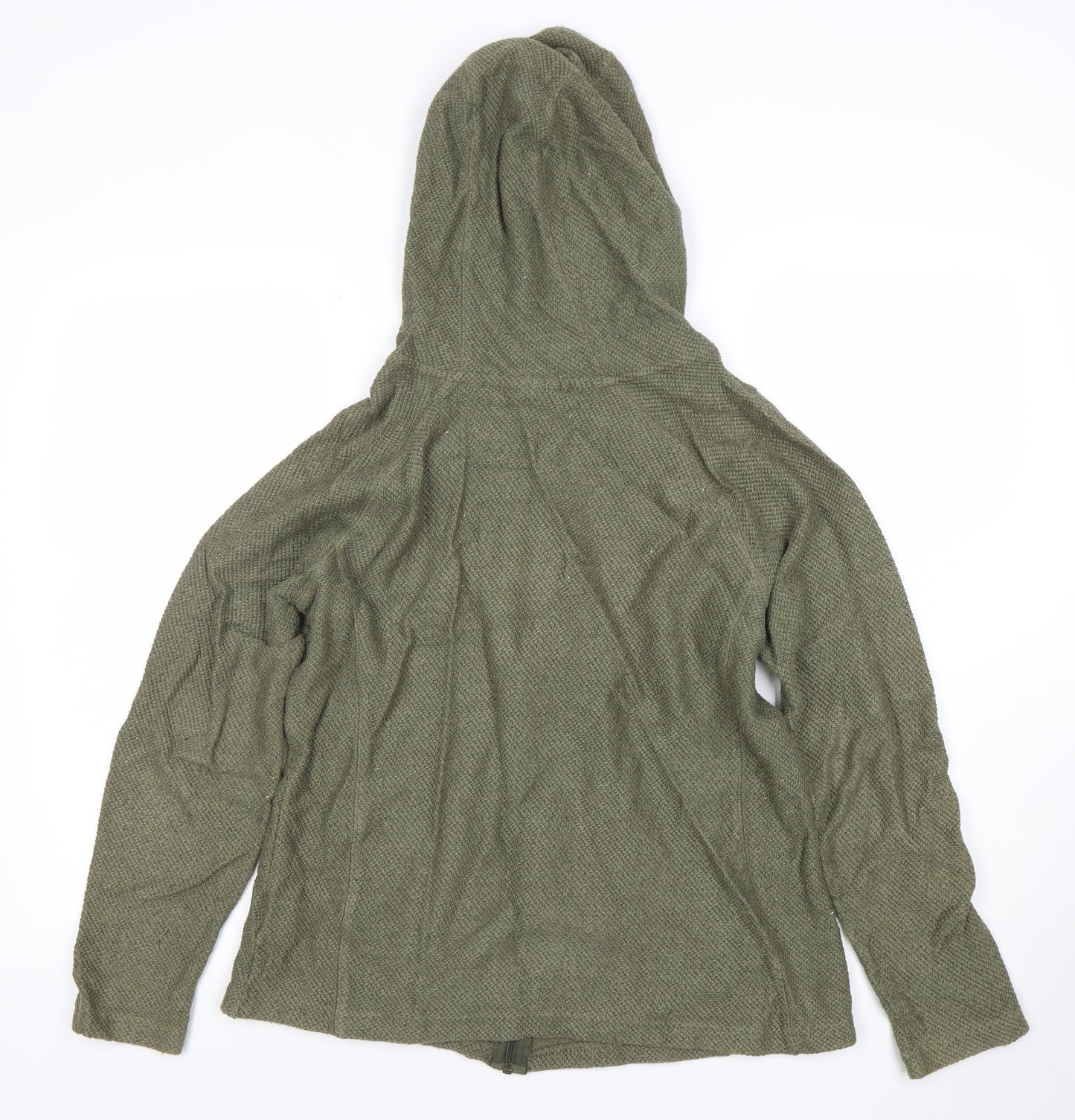 Mountain Warehouse Womens Green Full Zip Hoodie UK 12 Country Casual
