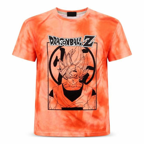 Primark Boys Orange Dragon Ball Z Goku Graphic T-Shirt 9-10 Years Anime Top