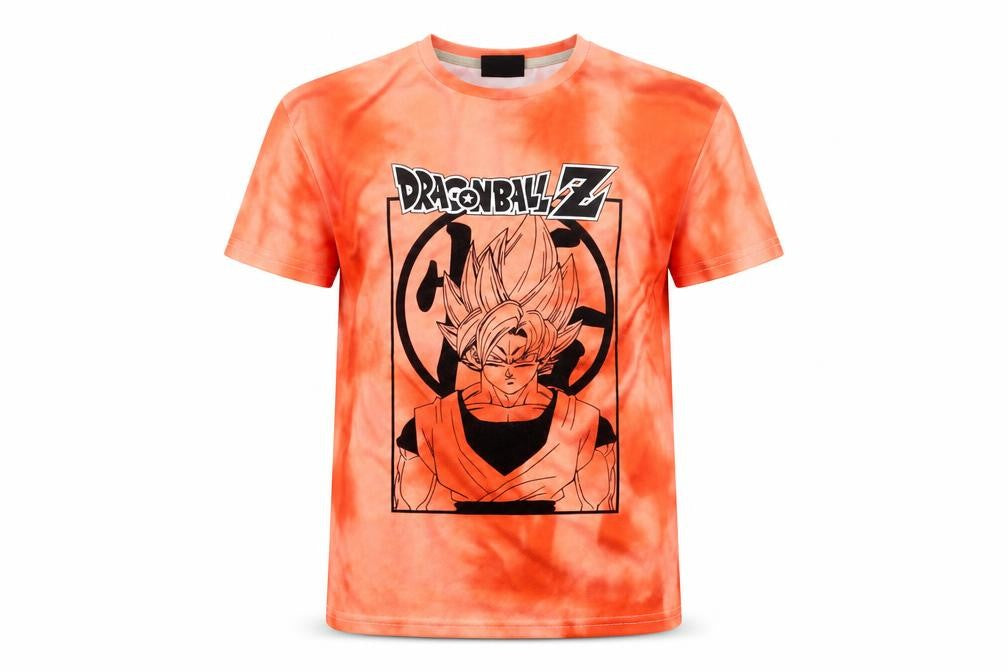 Primark Boys Orange Dragon Ball Z Goku Graphic T-Shirt 9-10 Years Anime Top