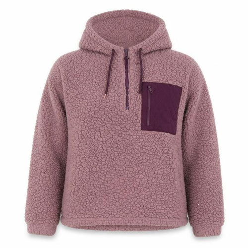 St. Bernard for Dunnes Stores Women Dark Rose Hooded Fleece Pullover Large