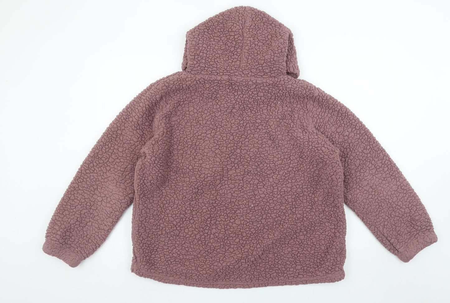 St. Bernard for Dunnes Stores Women Dark Rose Hooded Fleece Pullover Large