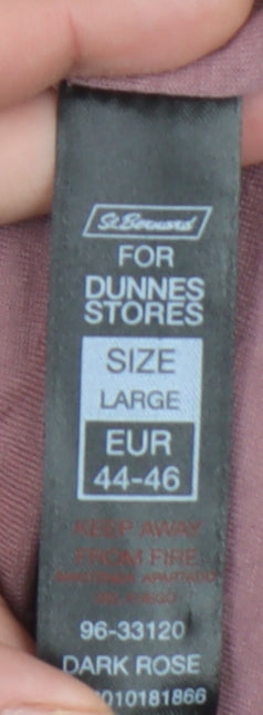 St. Bernard for Dunnes Stores Women Dark Rose Hooded Fleece Pullover Large