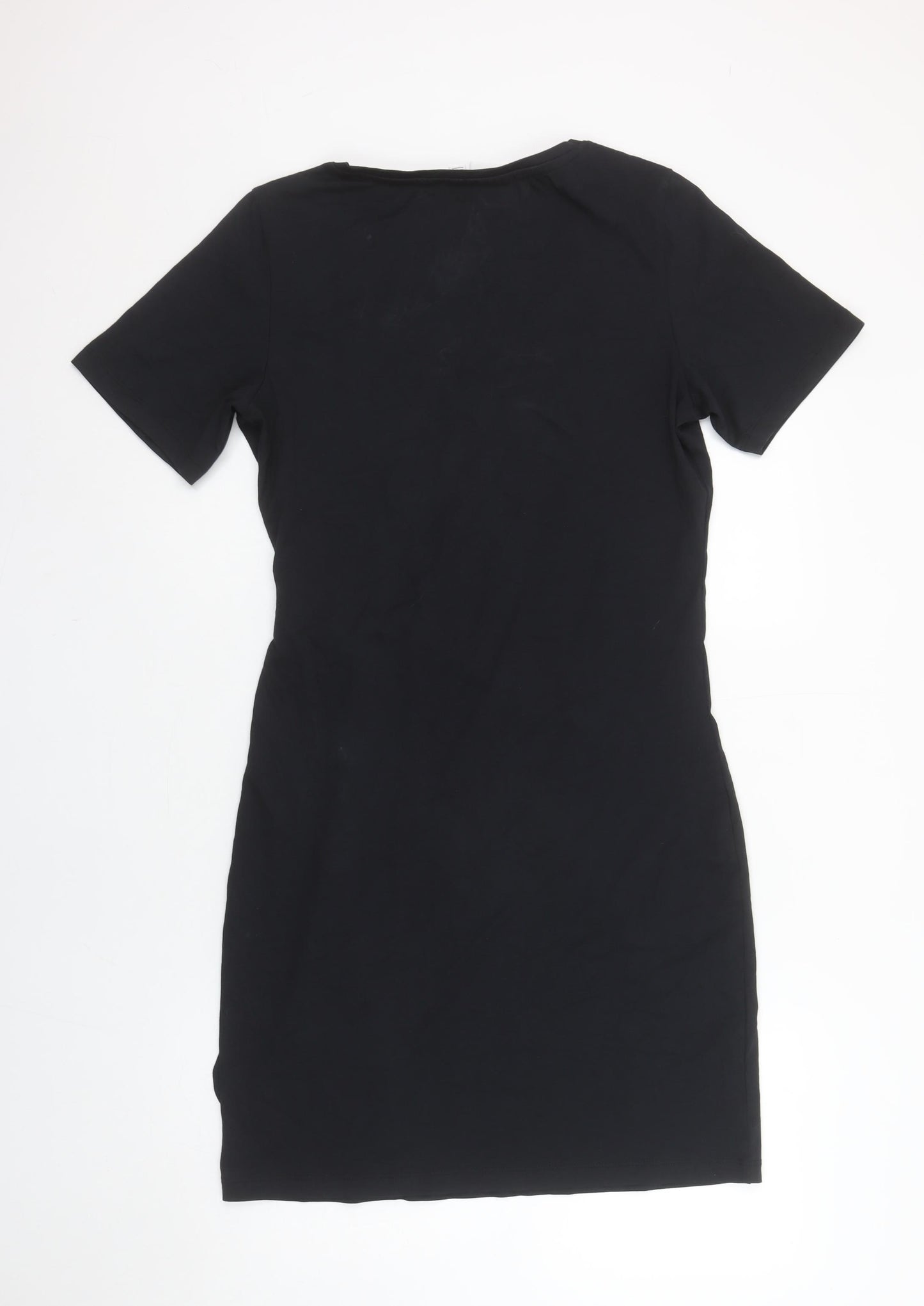 VILA Women’s Black Short Sleeve Wrap Dress Size S