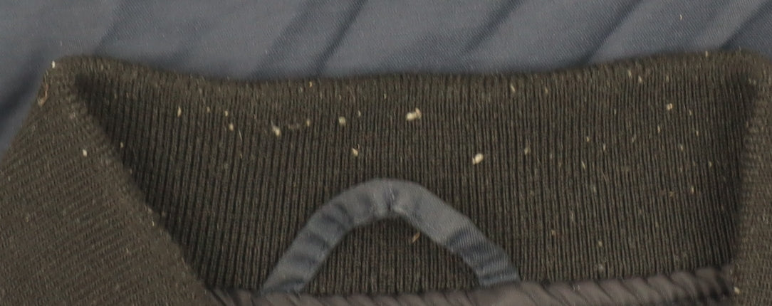 River Island Men's Blue Bomber Jacket Size M Cotton Nylon Casual