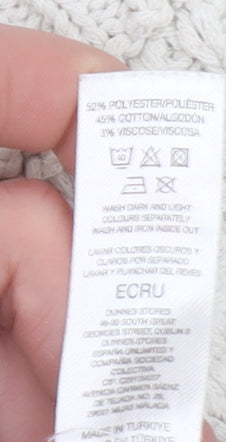 Savida Women Ivory Knit Flared Sleeve Cardigan Size 10