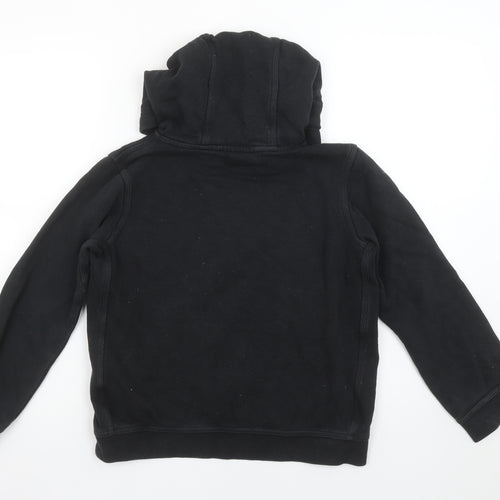 Nike Boys Black Pullover Hoodie Medium 100% Cotton Logo Sweatshirt