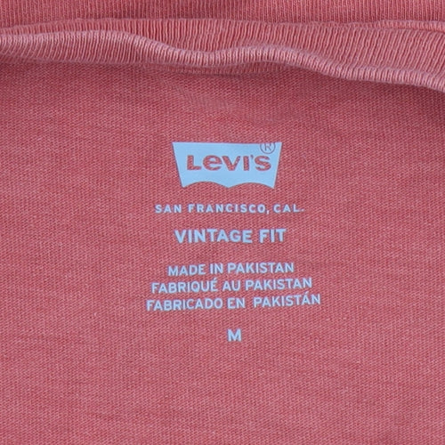 Levi's Men's Red Vintage Fit Cotton Crew Neck T-Shirt Size M