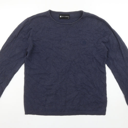 Billabong Men's Blue Cotton Crew Neck Pullover Jumper XS
