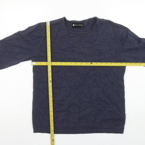 Billabong Men's Blue Cotton Crew Neck Pullover Jumper XS