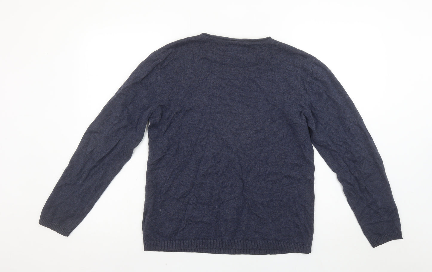 Billabong Men's Blue Cotton Crew Neck Pullover Jumper XS