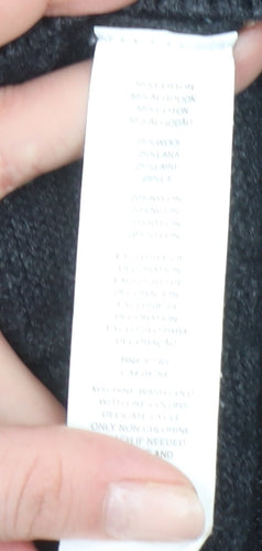 Original Penguin Men’s Black Cable-Knit Roll Neck Jumper L