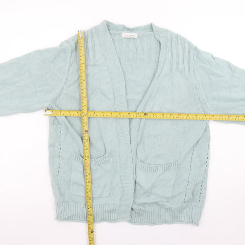 White Stuff Women’s Green Cotton Linen Knit Cardigan Size M