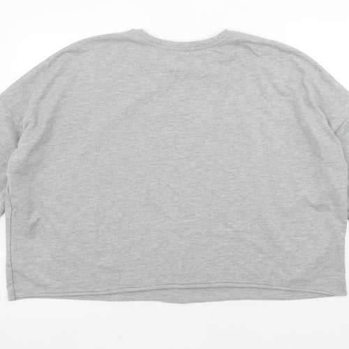 Disney Women Grey Eeyore Sweatshirt XL Cotton Blend Pullover