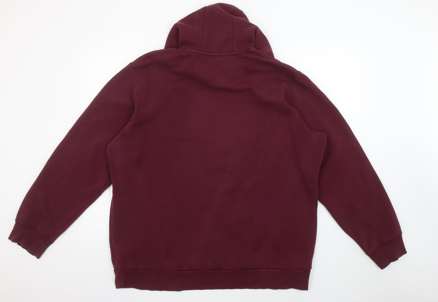 Adidas Women's Burgundy Pullover Hoodie XL Cotton Blend Logo Sport Essential