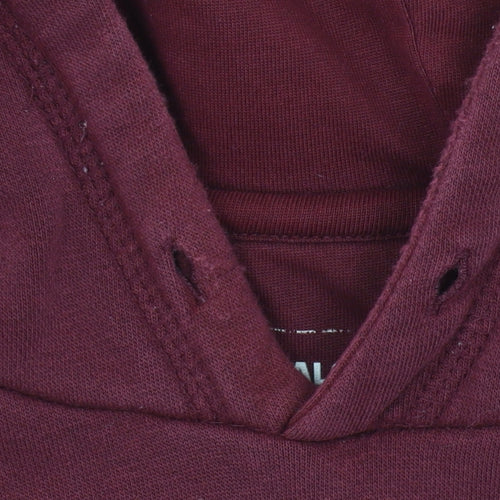 Adidas Women's Burgundy Pullover Hoodie XL Cotton Blend Logo Sport Essential