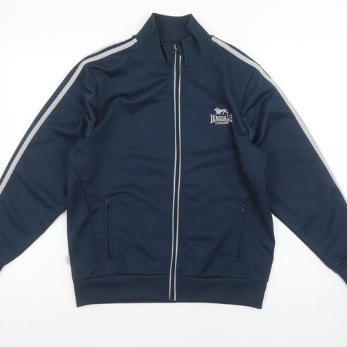 Lonsdale Boys Blue Full Zip Sweatshirt 13 Years Sports Track Top