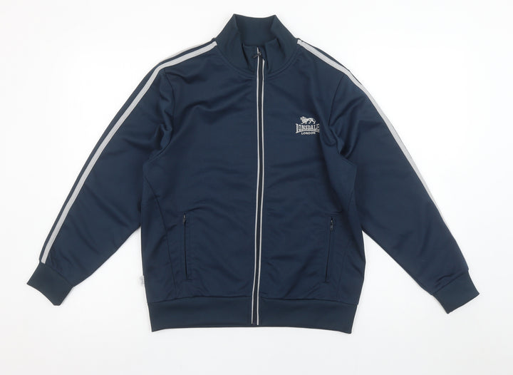 Lonsdale Boys Blue Full Zip Sweatshirt 13 Years Sports Track Top