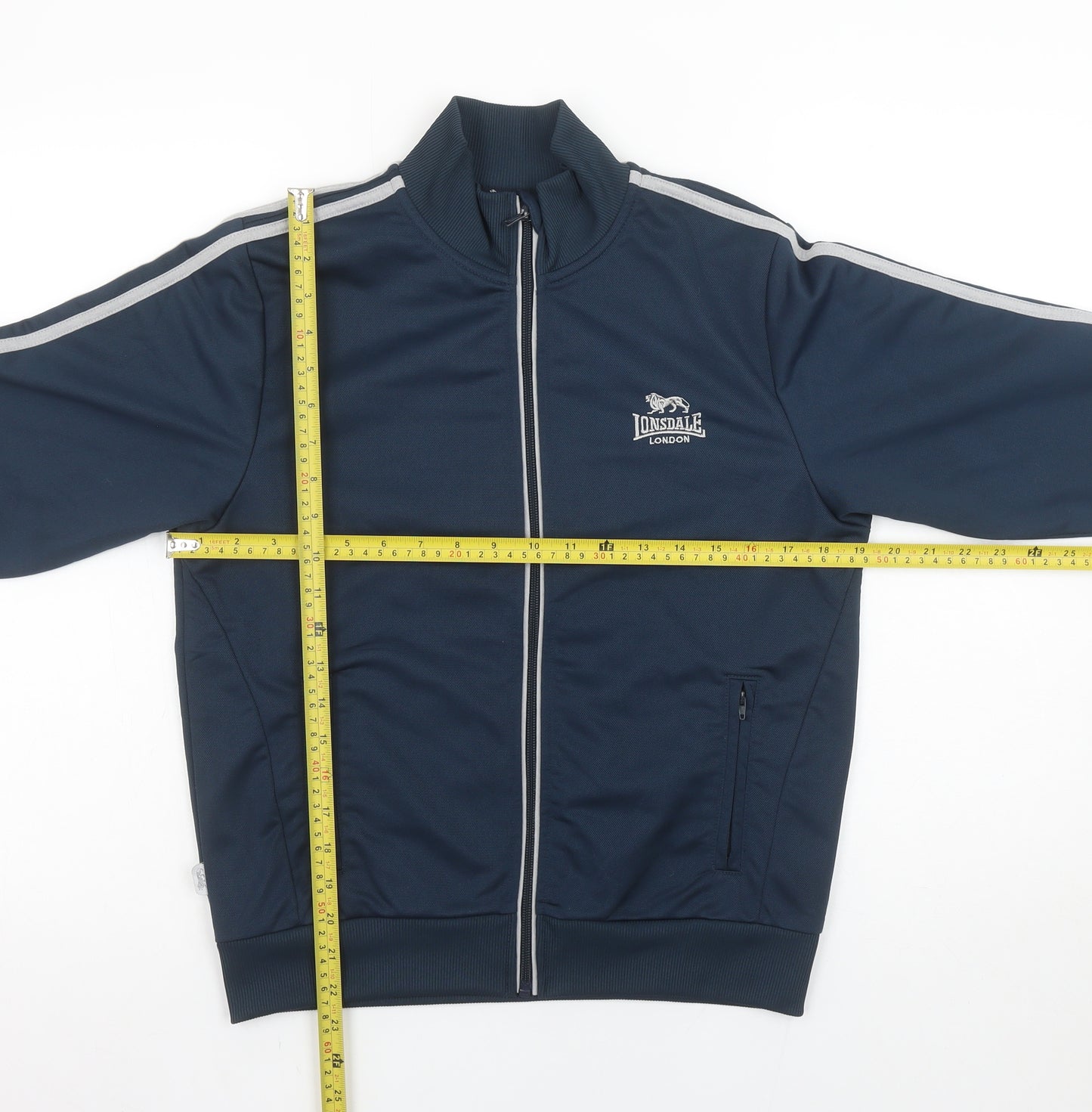 Lonsdale Boys Blue Full Zip Sweatshirt 13 Years Sports Track Top