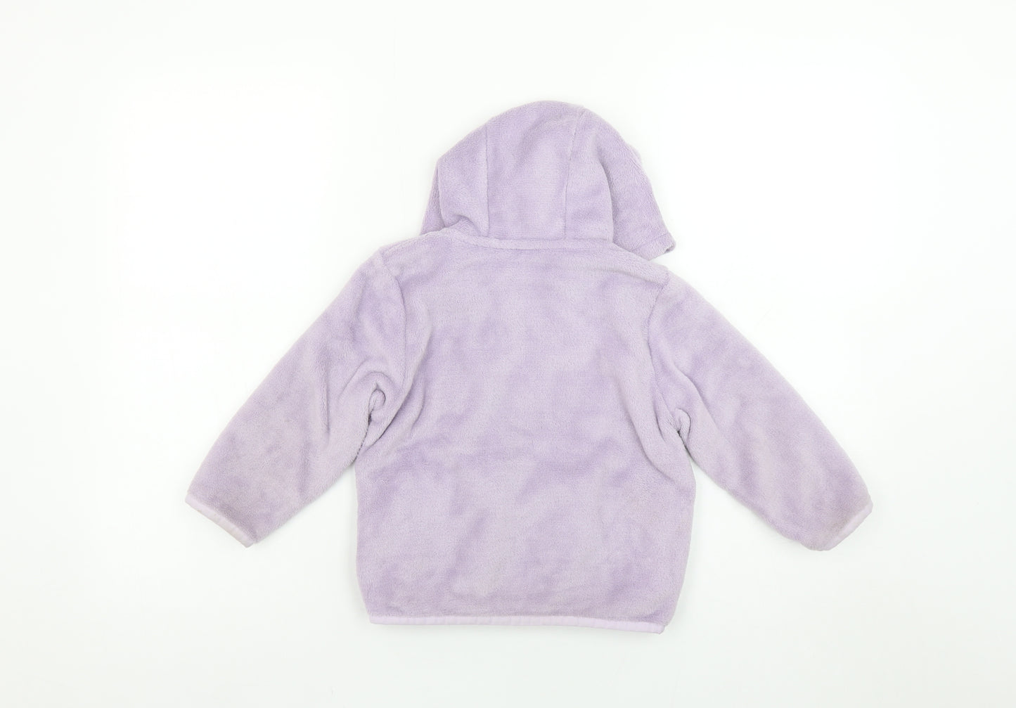 Regatta Girls Purple Fleece Full Zip Hoodie 4 Years Outdoor Hooded Jacket