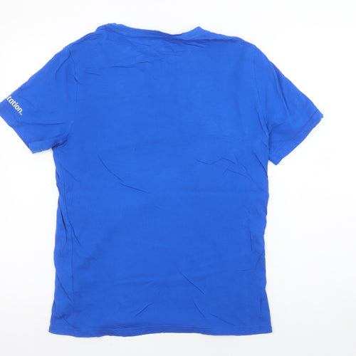 H&M Boys Blue PlayStation Graphic T-Shirt 14-15 Years Short Sleeve Cotton