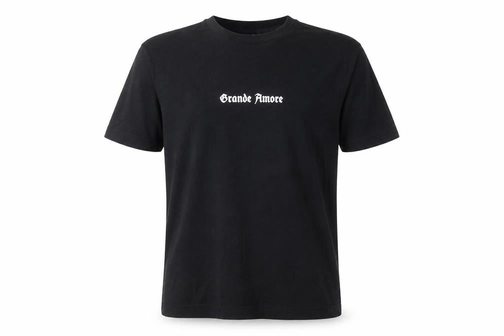 H&M Divided Men’s Black ‘Grande Amore’ Rose Print T-Shirt Size S