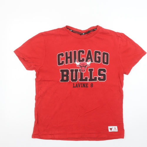 Primark Women Red Chicago Bulls Lavine 8 Graphic T-Shirt XS