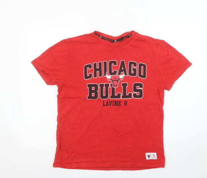 Primark Women Red Chicago Bulls Lavine 8 Graphic T-Shirt XS